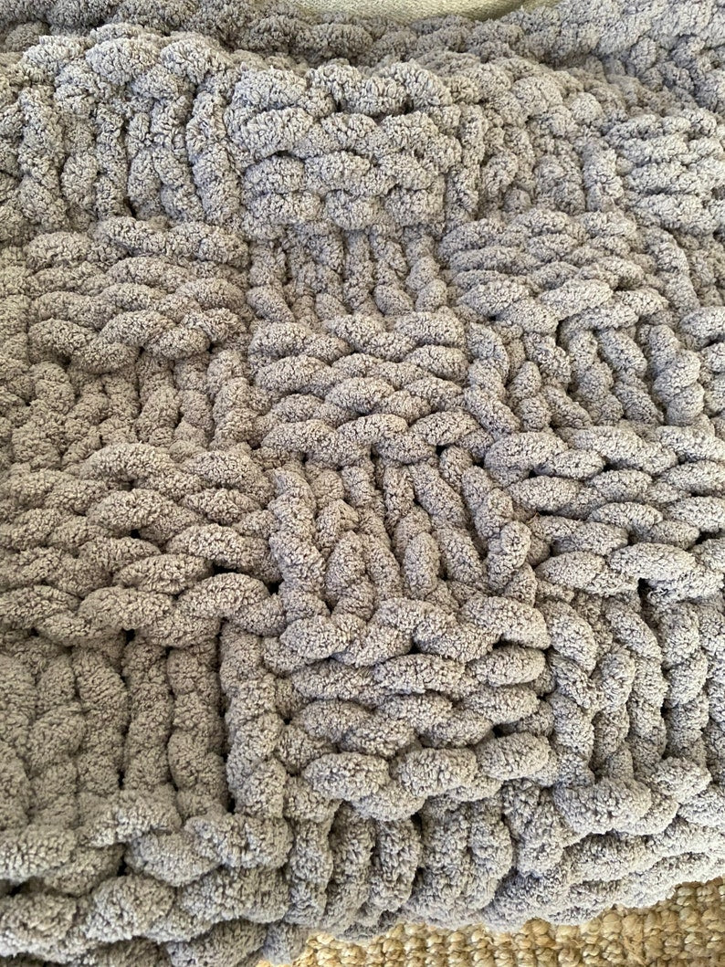 Chunky basket weave discount blanket